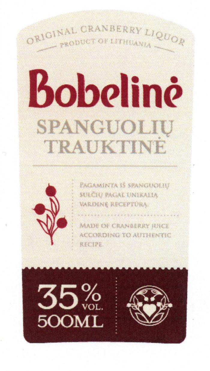 Bobelinė SPANGUOLIŲ TRAUKTINĖ 35 %