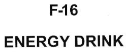 F-16 ENERGY DRINK