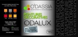 ODALUX O'DASSIA REVÊTEMENTS ÉCOLOGIQUES PEINTURES DÉCORATIVES NOS PEINTURES ÉCOLOGIQUES & SANS ODEURS