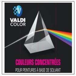 VALDI COULEURS CONCENTRÉES POUR PEINTURES À BASE DE SOLVANT