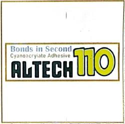 BONDS IN SECOND CYANOACRYIATE ADHESIVE ALTECH 110