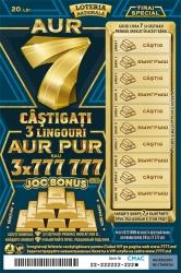 LOTERIA NAŢIONALĂ AUR TIRAJ SPECIAL CÂŞTIGAŢI 3 LINGOURI AUR PUR JOC BONUS CÂŞTIG VÎIGRÎŞ