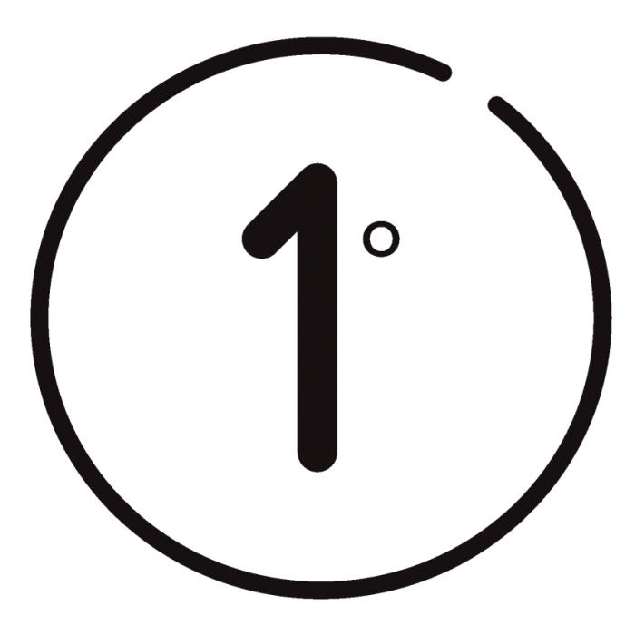 1°