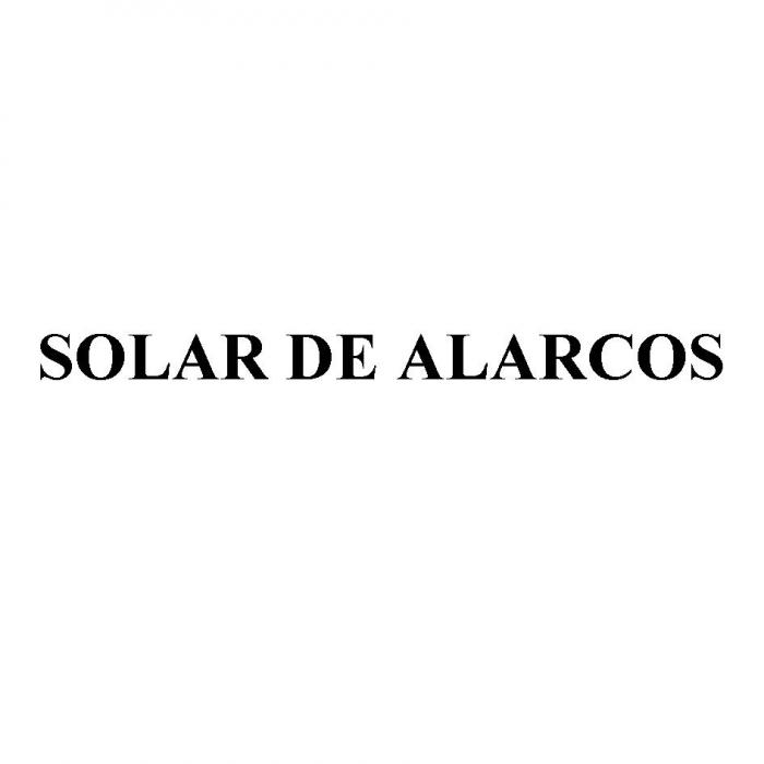 SOLAR DE ALARCOS