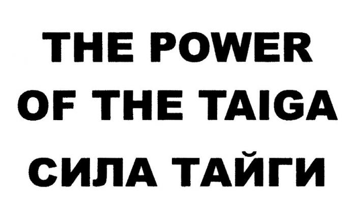 THE POWER OF THE TAIGA СИЛА ТАЙГИ