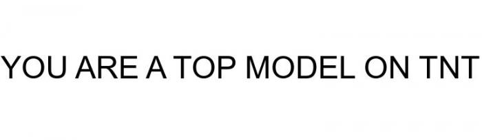 YOU ARE A TOP MODEL ON TNT