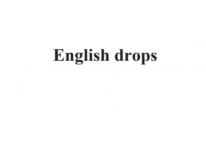 English drops