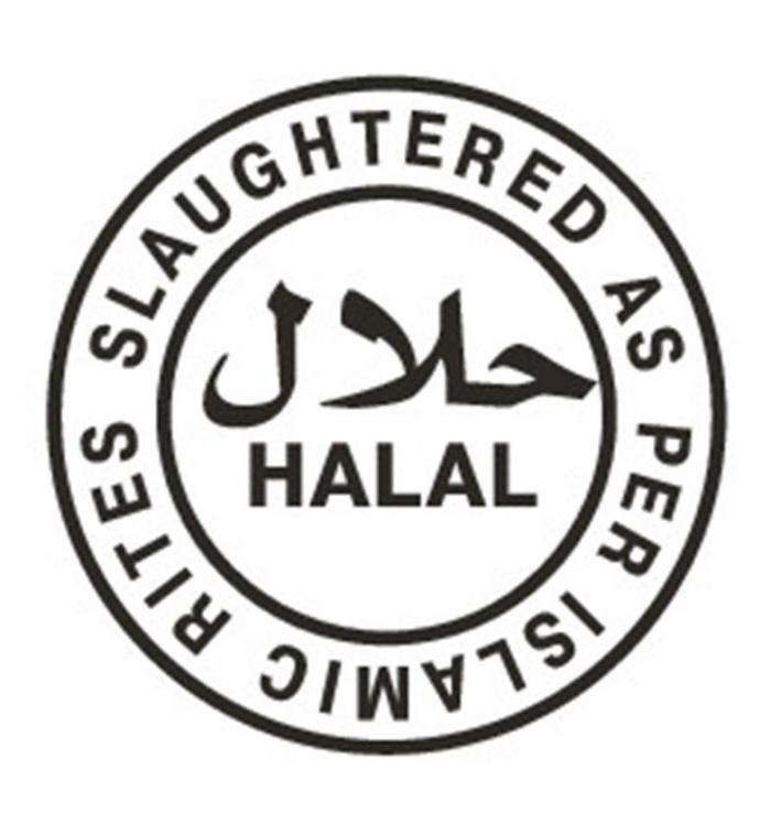 SLAUGHTERED AS PER ISLAMIC RITES, HALAL