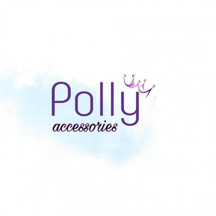 Polly accessories - комбинированное обозначение выполненное буквами латинского алфафита (английский язык) где Polly означает имя (названо в честь дочери) переводится как Полли, Полина, Аccessories- аксессуары. Используется в производстве аксессуаров. Выполнены: P- заглавная: остальные строчные.