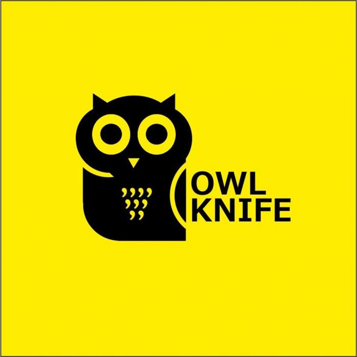 owl, knife