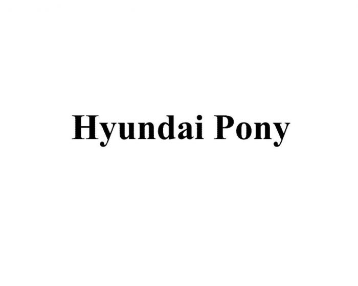 Hyundai Pony