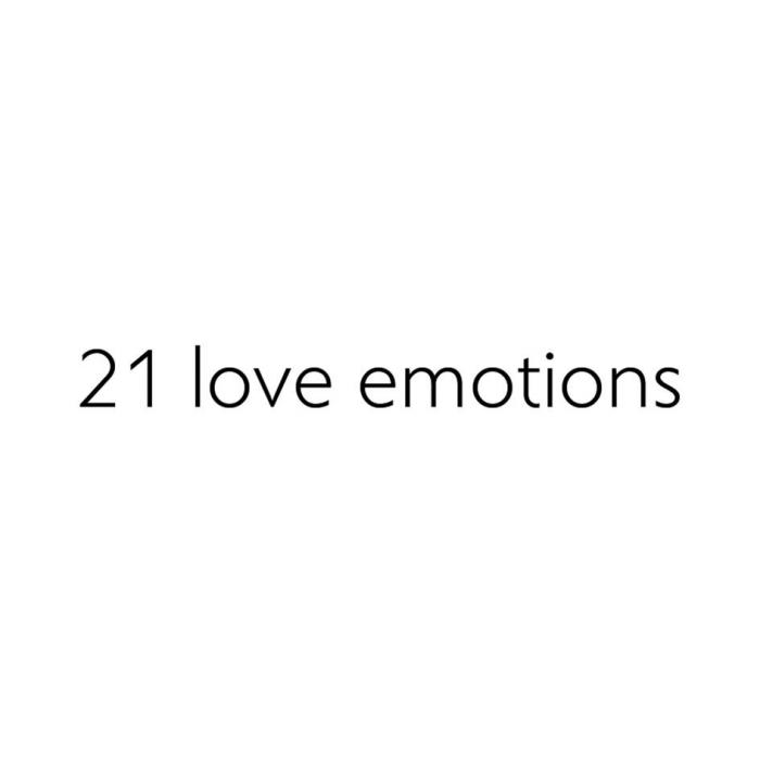 21 love emotions