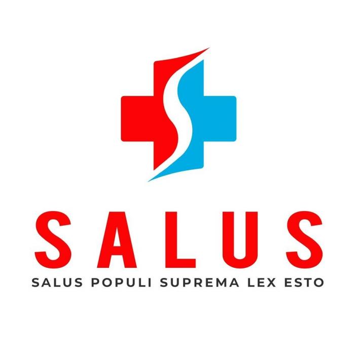 Salus [Салюс] - римская богиня здоровья, что говорит о связи компании с медициной. Salus populi suprema lex esto - салюс попули супрема лекс эсто, что означает "Да будет благо народа высшим законом