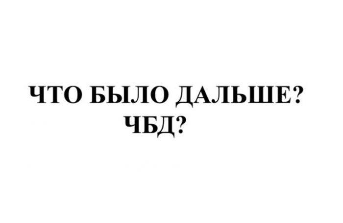 Что было дальше? ЧБД?