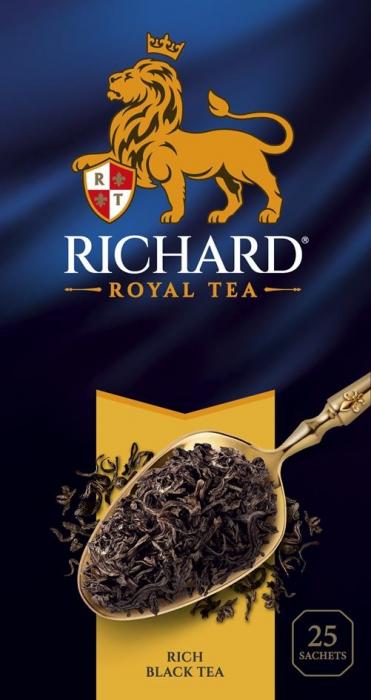 RICHARD, ROYAL TEA, RICH BLACK TEA, 25 SACHETS