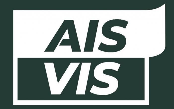 Словесный элемент состоит из двух слов "AIS VIS". Транслитерация "AIS VIS" - "АИС ВИС". Товарный знак является фантазийный.