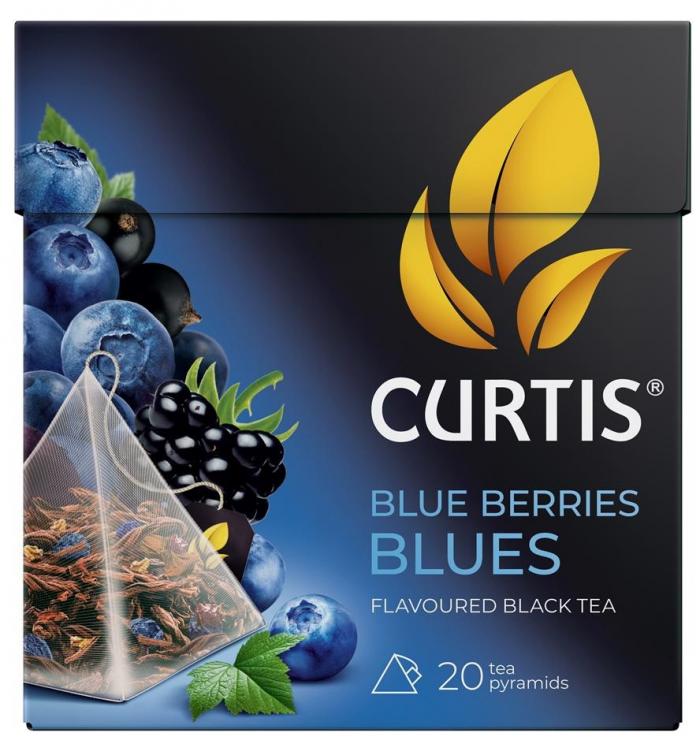 CURTIS, Blue Berries Blues, FLAVOURED BLACK TEA, 20 tea pyramids
