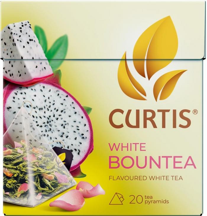 CURTIS, WHITE BOUNTEA, FLAVOURED WHITE TEA, 20 tea pyramids