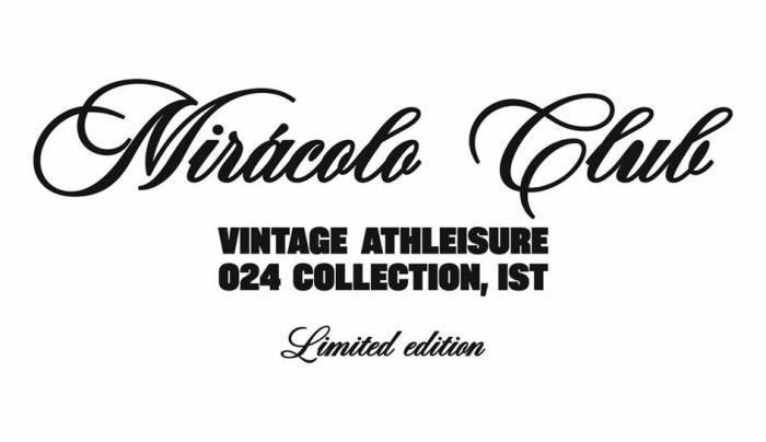 Miracolo Club VINTAGE ATHLEISURE 024 COLLECTION, IST Limited edition