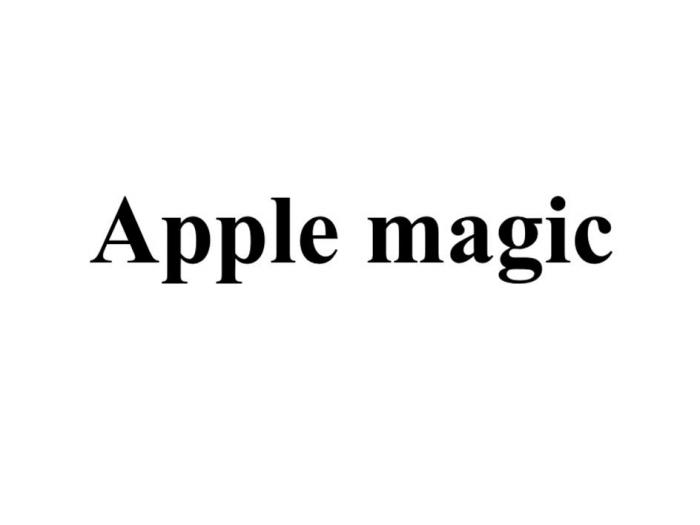 Apple magic