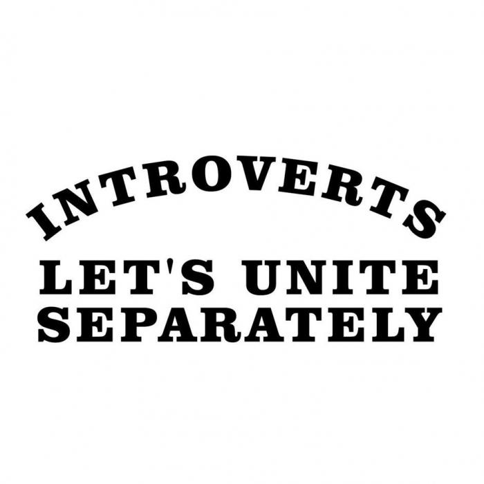 INTROVERTS LET'S UNITE SEPARATELY