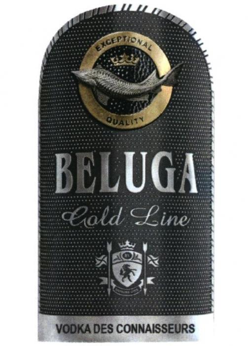 BELUGA GOLD LINE EXCEPTIONAL QUALITY VODKA DES CONNAISSEURS