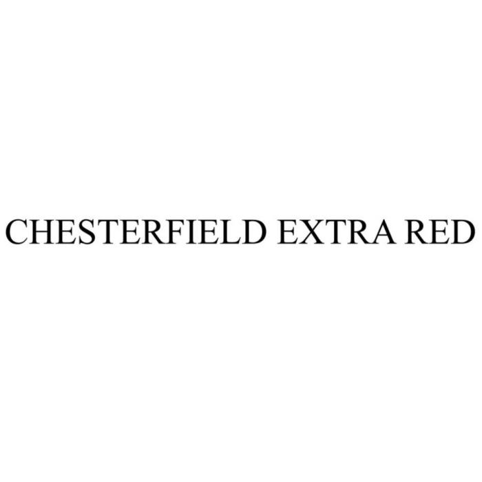 CHESTERFIELD, EXTRA, RED