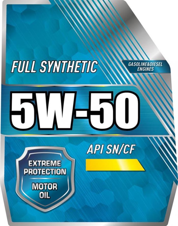 5W-40; FULL SYNTHETIC; GASOLINE&DIESEL ENGINES; API SN/CF; EXTREME PROTECTION; MOTOR OIL