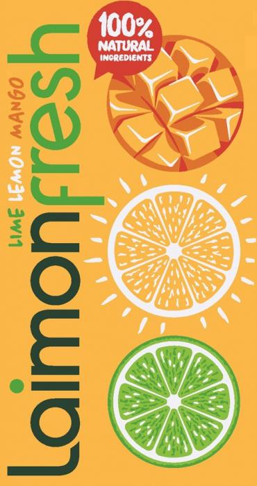 LAIMONFRESH LIME LEMON MANGO 100% NATURAL INGREDIENTS