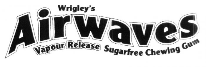 WRIGLEYS WRIGLEY AIRWAVES VAPOUR RELEASE SUGARFREE CHEWING GUM