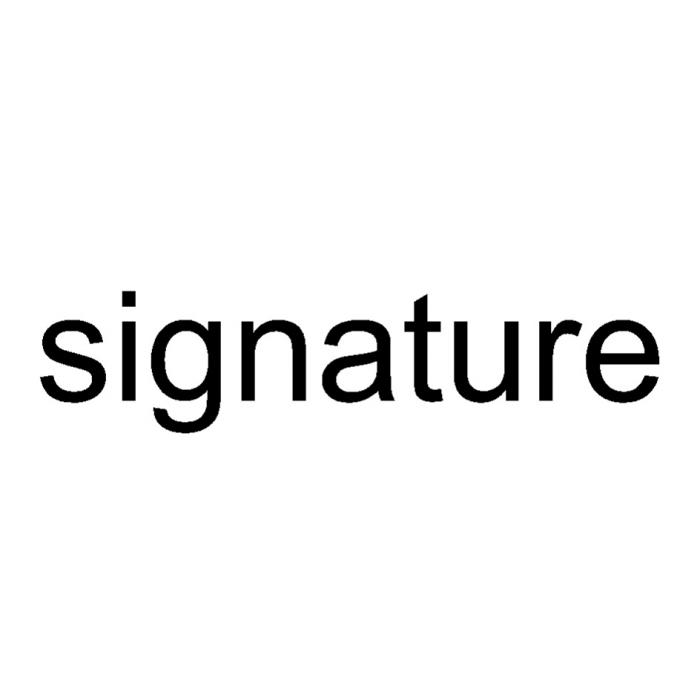 SIGNATURE