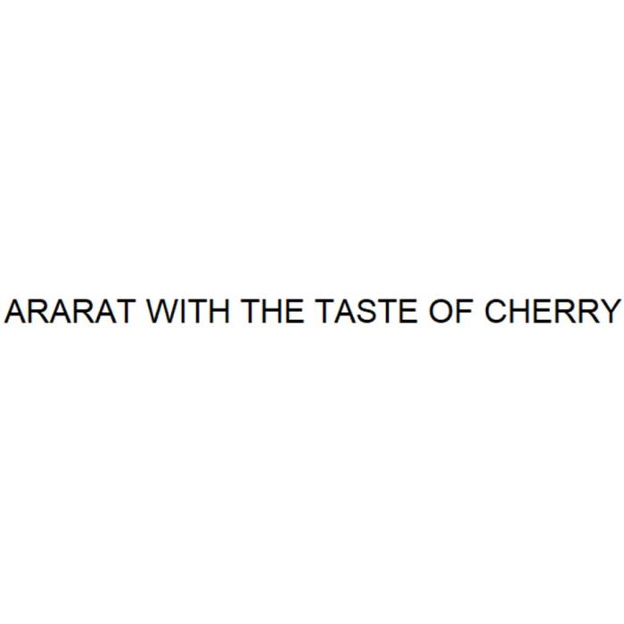 ARARAT WITH THE TASTE OF CHERRY