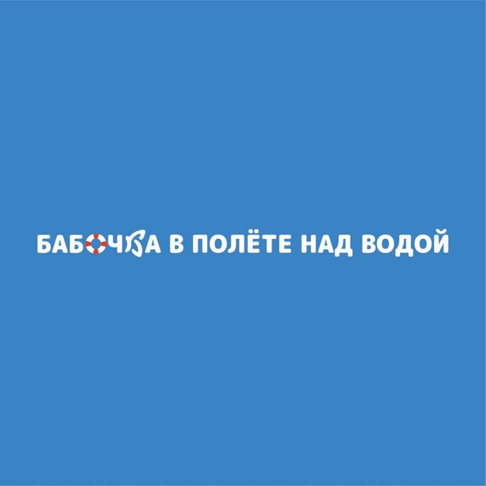 БАБОЧКА В ПОЛЁТЕ НАД ВОДОЙ