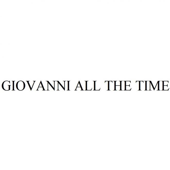 GIOVANNI ALL THE TIME