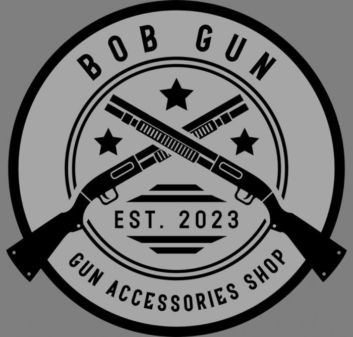 "BOB GUN", "est.2023", "GUN ACCESSORIES SHOP"
