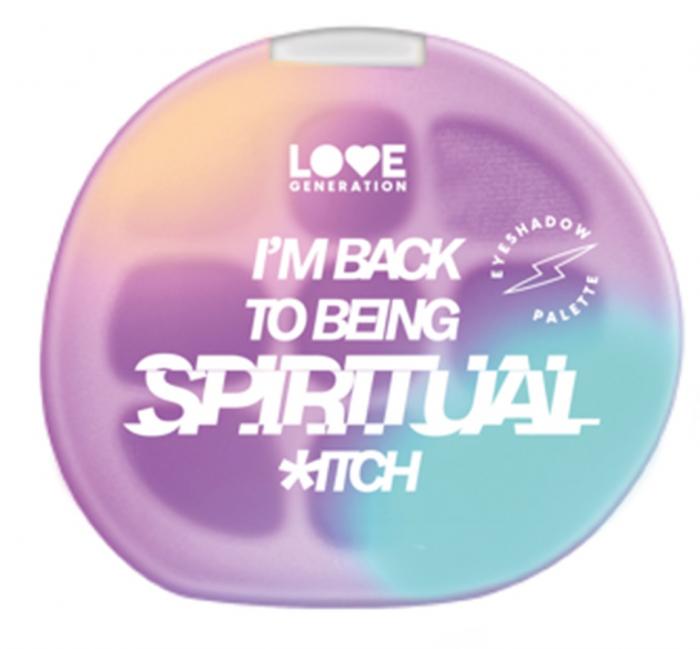 LOVE GENERATION IM BACK TO BEING SPIRITUAL ITCH EYESHADOW PALETTE