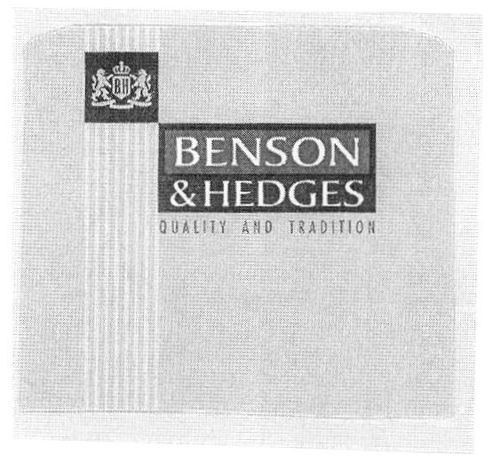 BH BENSON & HEDGES QUALITY AND TRADITION