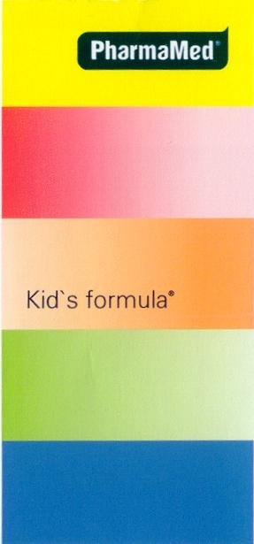 PHARMAMED PHARMA FORMULA MED KID KIDS PHARMAMED KIDS FORMULA