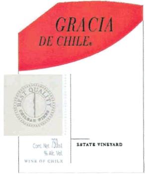 GRACIA GRACIA DE CHILE ESTATE VINEYARD BEST QUALITY CHILEAN WINES