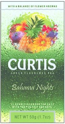 CURTIS CURTIS BAHAMA NIGHTS WITH BALANCE OF FLOWER AROMAS GREEN FLAVOURED TEA