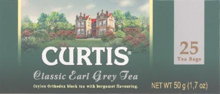 CURTIS CURTIS CLASSIC EARL GREY TEA CEYLON ORTHODOX BLACK TEA WITH BERGAMOT FLAVOURING