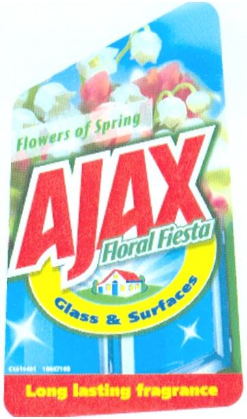 AJAX AJAX FLORAL FIESTA FLOWERS OF SPRING GLASS & SURFACES LONG LASTING FRAGRANCEFRAGRANCE