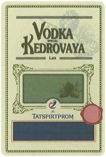 KEDROVAYA TATSPIRTPROM VODKA KEDROVAYA TATSPIRTPROM SPECIAL LUXLUX