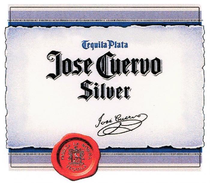 JOSECUERVO CUERVO ROJENA JOSE JOSE CUERVO SILVER TEQUILA PLATA FABRICA LA ROJENA