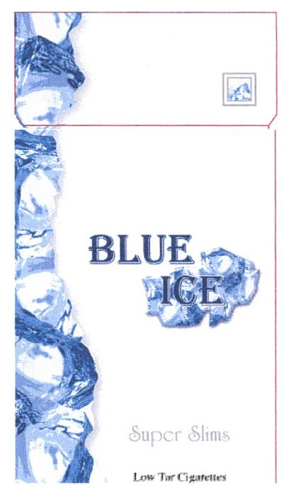 BLUEICE BLUE ICE SUPER SLIMS LOW TAR CIGARETTESCIGARETTES