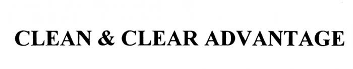 CLEAN & CLEAR ADVANTAGEADVANTAGE