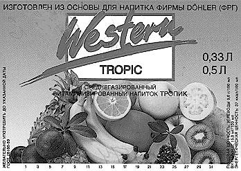 WESTERN DOHLER TROPIC ТРОПИК СРЕДНЕГАЗИРОВАННЫЙ ВИТАМИНИЗИРОВАННЫЙ НАПИТОК