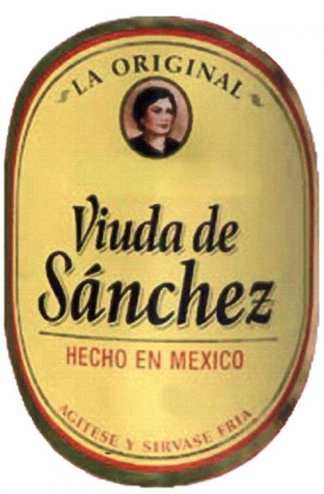 VIUDA SANCHEZ VIUDA DE SANCHEZ LA ORIGINAL HECHO EN MEXICO AGITESE Y SIRVASE FRIAFRIA