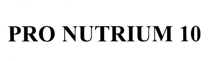 PRONUTRIUM NUTRIUM PRO NUTRIUM 1010