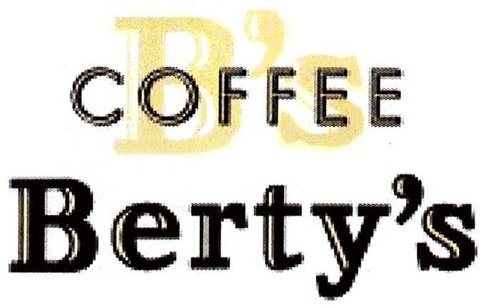 BERTY BERTYS BS BS BERTYS COFFEEB'S BERTY'S COFFEE